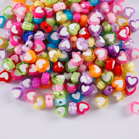 Sachet de perles « cœurs » multicolores en plastique - Créalia - L'Univers  de la Perle