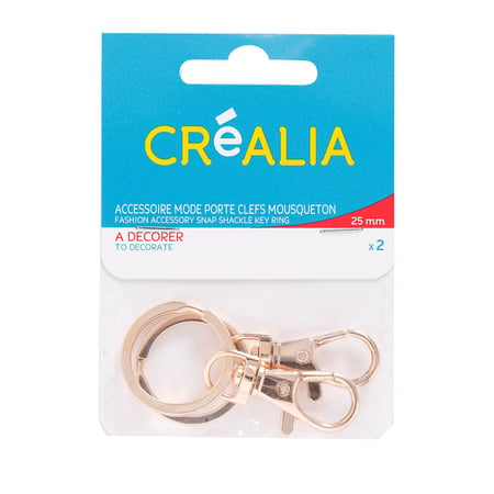 Lot de 4 Porte-clefs anti-vrilles, avec anneau, 25 mm x 85 mm, couleur  argent - Accessoires bijoux - Creavea