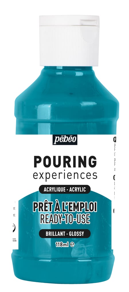 Peinture Acrylique Pouring Pébéo 118 ml - Cobalt métal - Acrylique