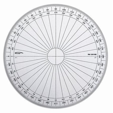 Rapporteur 360° degrés diamètre 10 cm - Matériels Géometrie - Dessin