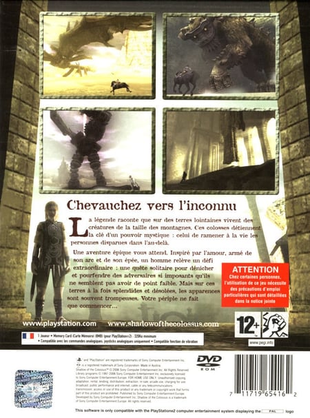 Shadow Of The Colossus PS2 – Version Française PROMO PRESS, Comme Neuf, Sony PlayStation 2