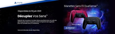 Manette sans fil DualSense™ – Cosmic Red