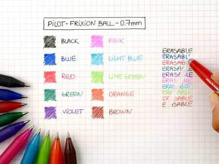 Frixion Ball stylo gel effaçable, 2 unités, bleu – Pilot : Instruments  d'écriture