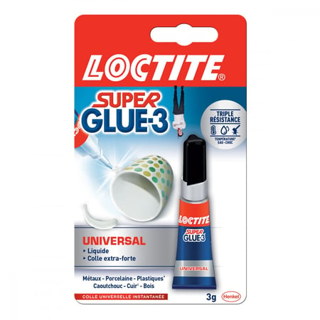 Ofiarea. Pegamento Cianocrilato Loctite Super Glue-3 con Pincel 5gr Blister  de 1 unidad (040362)