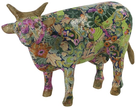 Décopatch SA112O - Un support en papier brun mâché 13,5x7x32 cm, Chat naïf avec longue queue