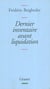 Dernier inventaire avant liquidation