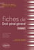 Fiches de droit pénal général - 5e édition