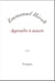Apprendre à mourir