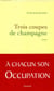 Trois coupes de champagne