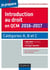 Introduction au droit en QCM 2016-2017 - 4e éd. - Catégories A, B et C - 600 QCM, corrigés détaillés