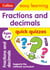 Fractions & Decimals Quick Quizzes Ages 7-9 - Prepare for school with easy home learning