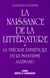 La naissance de la littérature - La théorie esthétique du romantisme allemand