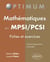 Mathématiques en MPSI/PCSI (fiches et exercices)