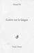 Galets sur la langue