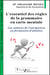 L'essentiel des règles de la grammaire en carte mentale - Les cahiers de l'animation en formation d'adultes