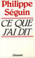Ce que j'ai dit