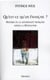 Qu'est-ce qu'un français ?