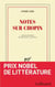 Notes sur Chopin