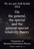 On the general, the special and the general-special relativity theory