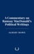 A Commentary on Ramsay MacDonald’s Political Writings