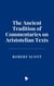 The Ancient Tradition of Commentaries on Aristotelian Texts