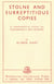 Stolne and Surreptitious Copies - A Comparative Study of Shakespeare's Bad Quartos