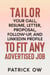 Tailor Your Call, Resume, Letter, Proposal, Follow-Up, and Linkedin Profile to Fit Any Advertised Job