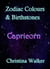 Zodiac Colours & Birthstones - Capricorn