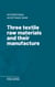 Three textile raw materials and their manufacture