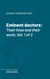 Eminent doctors - Their lives and their work; Vol. 1 of 2