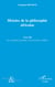 HISTOIRE DE LA PHILOSOPHIE (LIVRE III) AFRICAINE LES COURANT