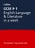 GCSE 9-1 English Language and Literature In A Week - Ideal for the 2025 and 2026 exams