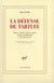 La Défense de Tartufe - Extases, remords, visions, pričres, počmes et méditations d'un Juif converti