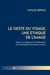 Le geste du visage, une éthique de l'image - Essai sur la poétique d'Yves Bonnefoy et la philosophie d'Emmanuel Levinas