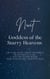 Nuit: Goddess of the Starry Heavens - She is the night above the world, the mother of stars, and the sacred womb from which each morning rises.