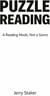 Book #6 – Puzzle Reading: A Reading Mode, Not a Genre - Puzzle Reading – A Reading Mode That Reveals How Meaning Assembles (7 Books), #6