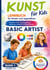 KUNST für Kids - LEHRBUCH für Kinder und Jugendliche inkl. Übungen, Anleitungen und Prüfungsfragen aus Zeichnen, Malerei und Mixed Media - Band 1 - Basic Artist