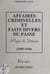 Affaires criminelles et faits divers du passé, Pays de Dinan 1880-1940 (1). Homicides
