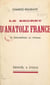 Le secret d'Anatole France - Du boulangisme au Panama