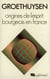 Origines de l'esprit bourgeois en France