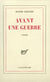 Avant une guerre