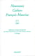 Nouveaux cahiers François Mauriac n°08