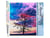 Peinture par Numéro Figured'Art - Arbre et couleurs du ciel - Kit de Loisir Créatif DIY Numéro d'Art Complet - 40x50cm sans châssis en bois
