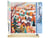 Peinture par Numéro Figured'Art - Village Hivernal Coloré - Kit de Loisir Créatif DIY Numéro d'Art Complet - 40x50cm toile roulée + châssis en bois à monter