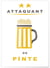 Affiche Attaquant de Pinte | A3 : 29,7x42cm