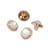 Lot de 6 boutons bijou perle vert d'eau 11mm