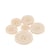 Bouton rond 4 trous classique ivoire
