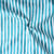 Tissu toile extérieure déperlant Ithaque rayures aqua Bleu turquoise sur fond Blanc - Au mètre