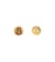 Lot de 3 boutons coco gravé feuille
