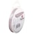 Ruban de satin pointillé, 9,5 mm, rouleau 10 m, rose